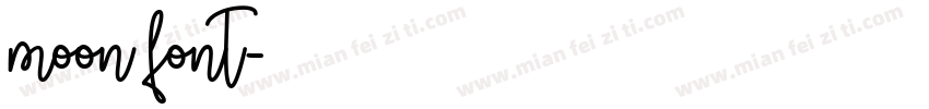 moon font字体转换